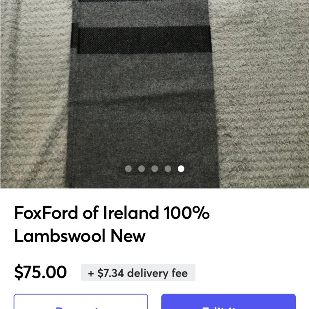 NEW FoxFord of Ireland 100% Lambswool New